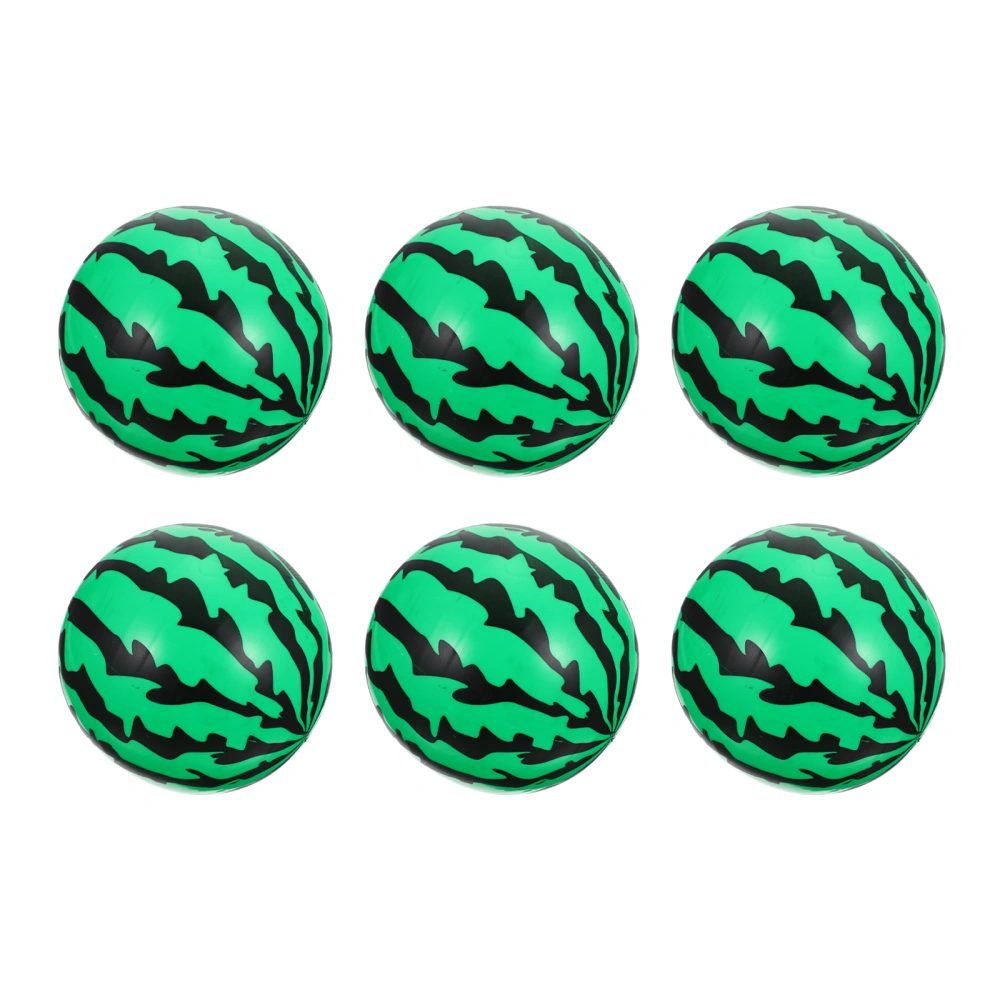 6Pcs Children Summer Plaything Pvc Pool Ball Kids Beach Balls Watermelon Shape Ball