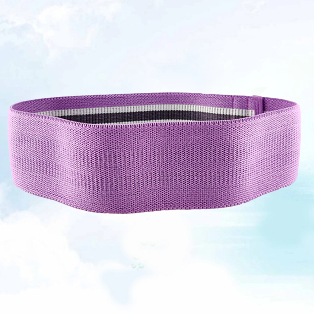 1PC Durable Hip Elastic Band Bodybuilding Resistance Belt for Butt Lifting Squats Exercise Workout (Purple, Heavy Tension)