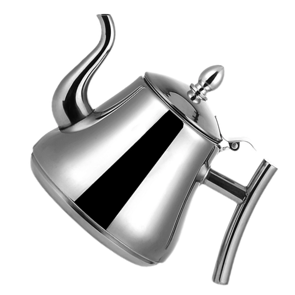 1pc Stainless Steel Tea Kettle Household Hotel Restaurant Water Boiling Kettle