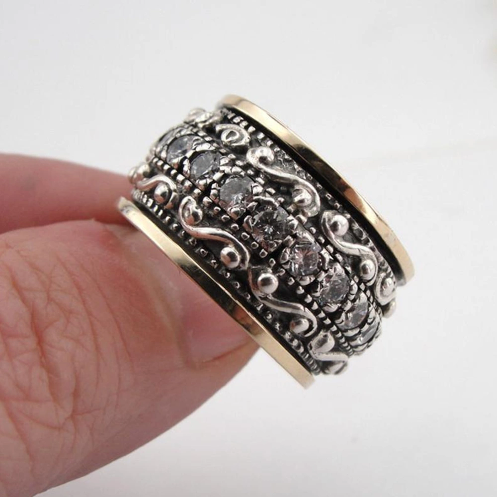 Antique Carved Ring Vintage Finger Band Joint Ring Retro Personalized Finger Ring