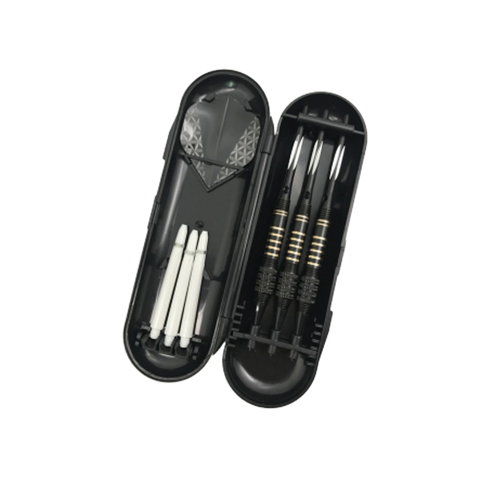 1 Set Professional High-End Darts Pin-Type Darts 18g Hard Darts with Storage Case (Black)