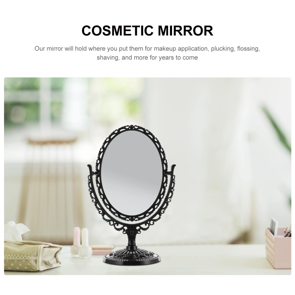 Vintage Double Sided Mirror Retro Dresser Makeup Mirror Desktop Mirror