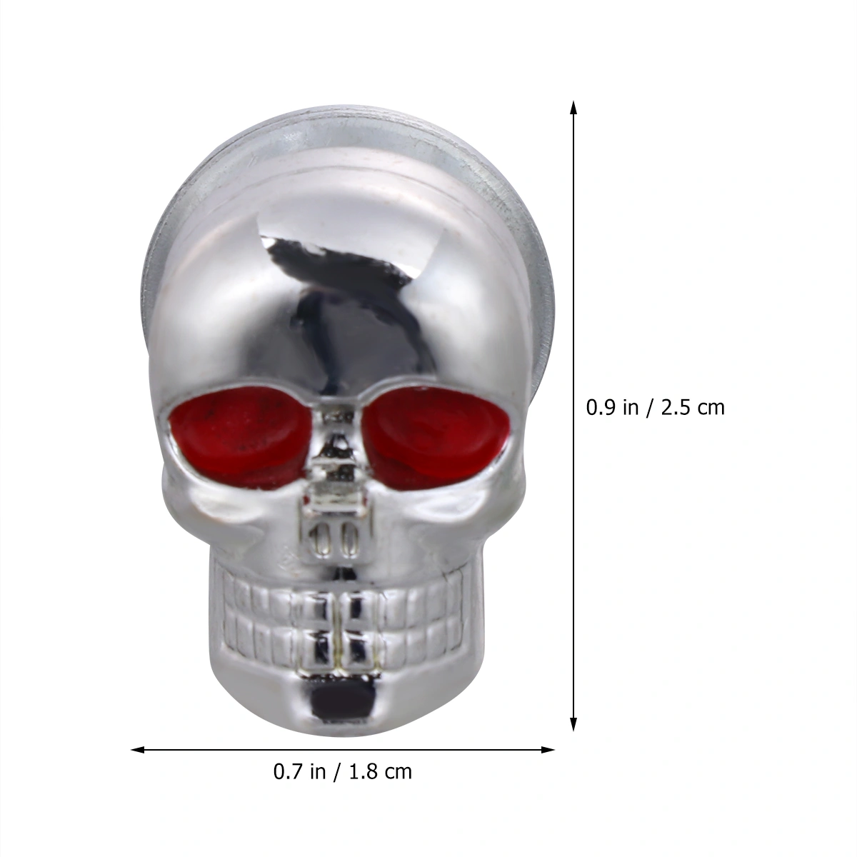 6PCS Motorcycle Screws Motorbike Refitting License Plate Ghost Head Screw Sturdy Skull Screws License Plate Ghost Head Screw Decoration for Motorbike Use Silver