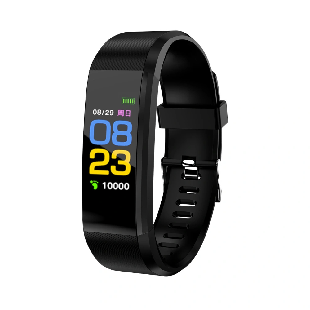 ID115plus Smart Bracelet Smart Band Blood Pressure Heart Rate Monitor Fitness Smart Watch IP67 Waterproof Pedometer  Wristband (Black)