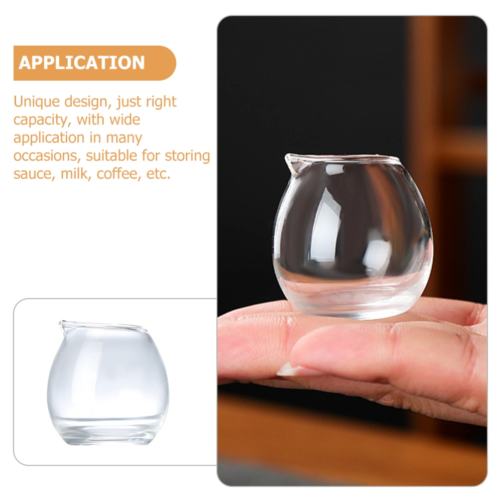 Mini Glass Milk Cup Coffee Latte Art Cup Milk Storage Cup Kitchen Sauce Cup