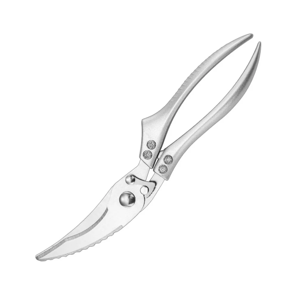 1pc Stainless Steel Kitchen Scissor Kitchen Shear Chicken Meat Scissor (Silver)