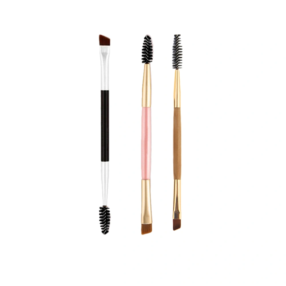 3pcs Eyebrow Brushes Eyelash Brushes Eyebrow Paint Brushes Makeup Tools (Random Style)