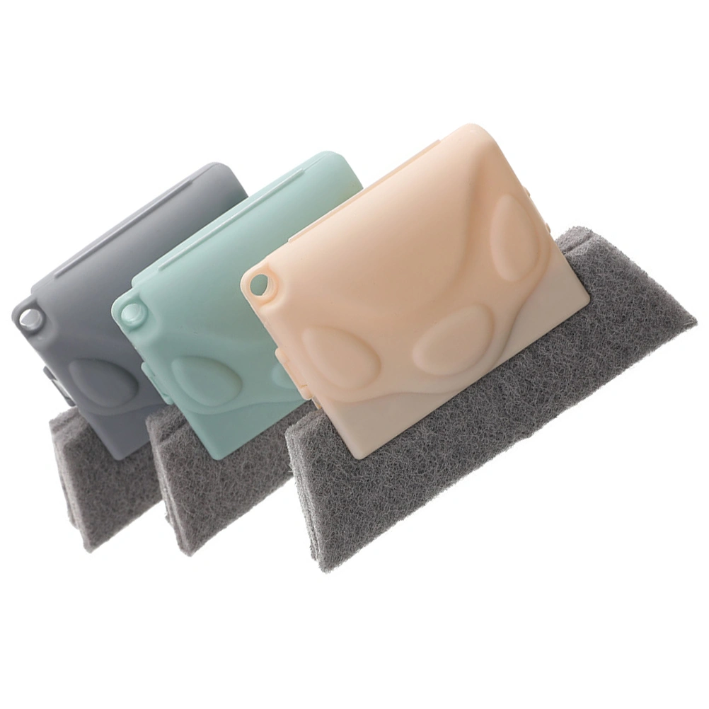 3pcs Practical Cleaning Tool Cleaning Brush Groove Brush Window Clean Brush