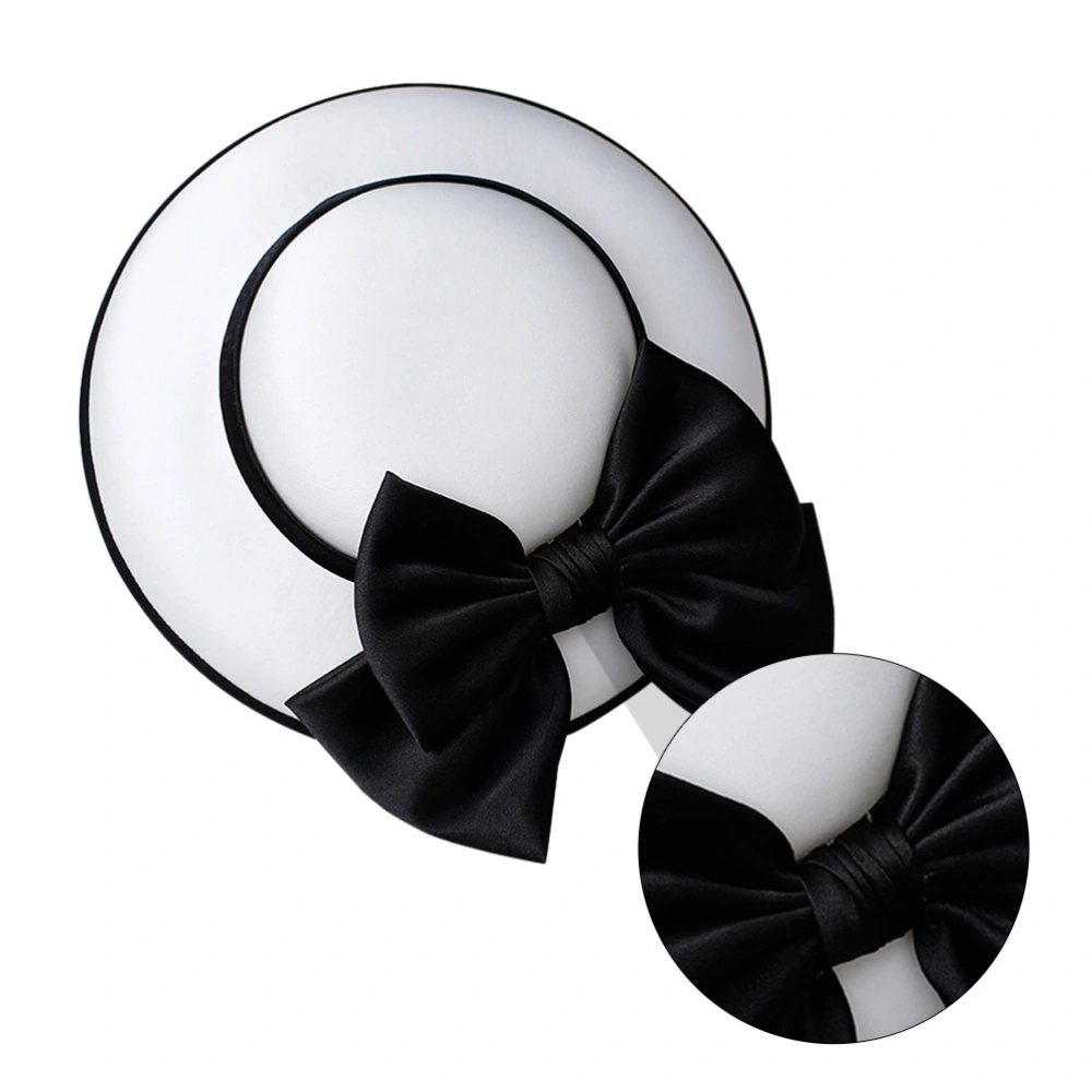 1PC French Style Retro Hat Dinner Party Noble Girl Hair Accessories (White)