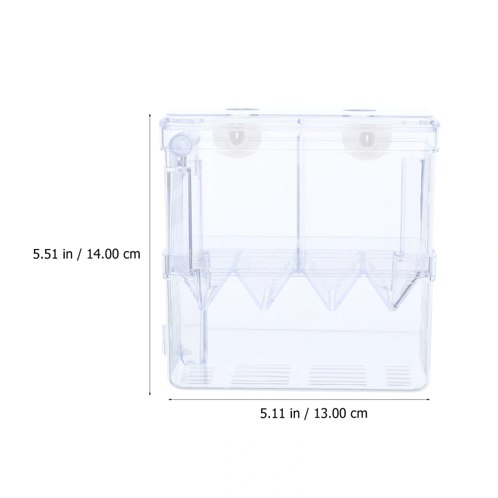 Breeding Tank Transparent Aquarium Breeder Box Fish Hatchery Isolation Box