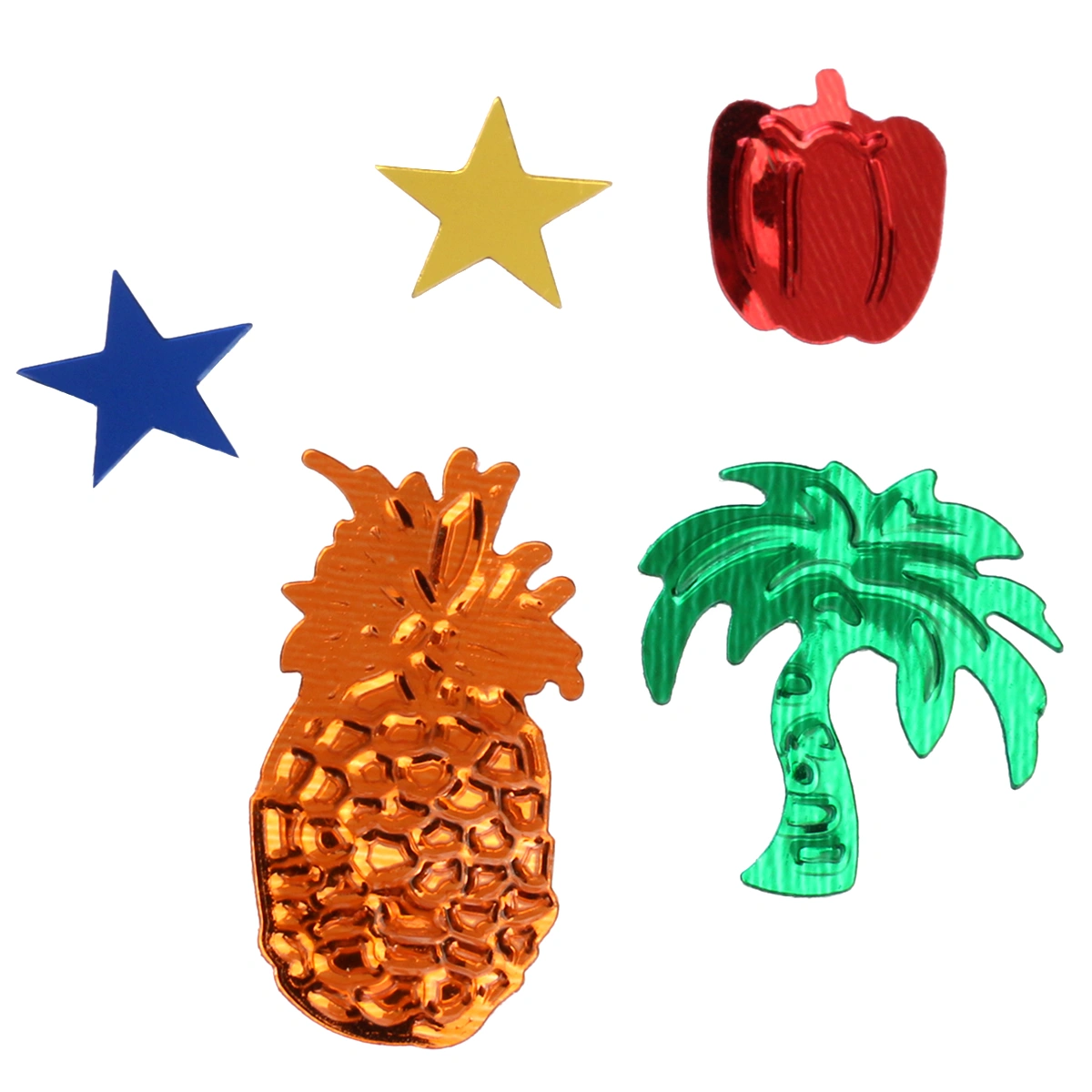 15g Colorful Hawaiian Tropical Pineapple Cocnut Tree Green Pepper Confetti Glitter Party Favor Table Decor (Mixed Color)