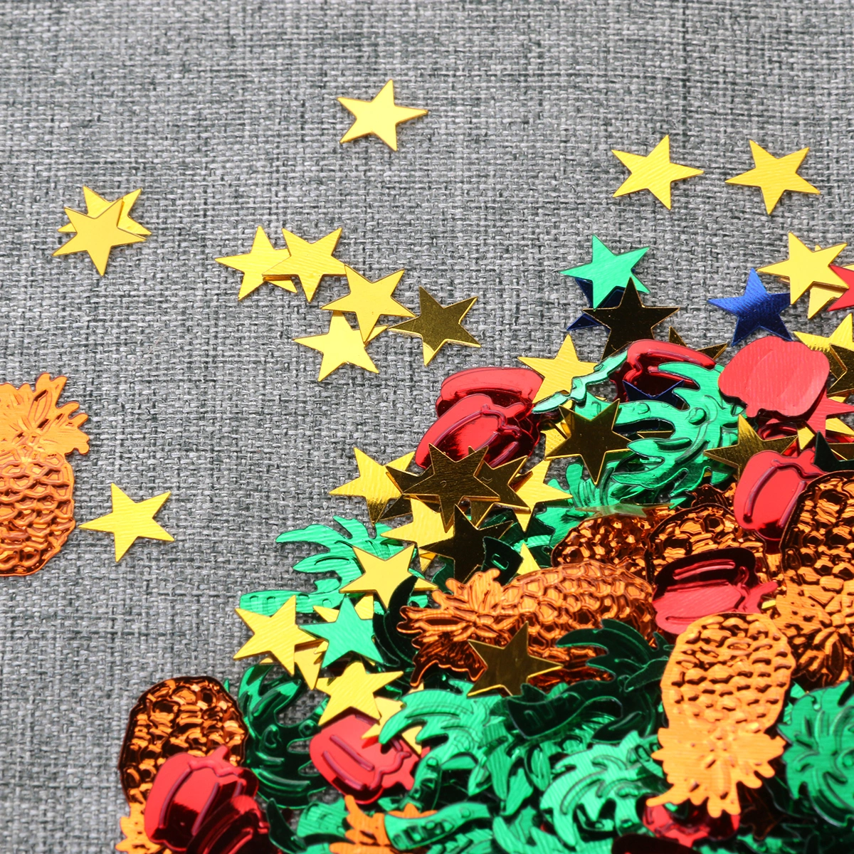 15g Colorful Hawaiian Tropical Pineapple Cocnut Tree Green Pepper Confetti Glitter Party Favor Table Decor (Mixed Color)