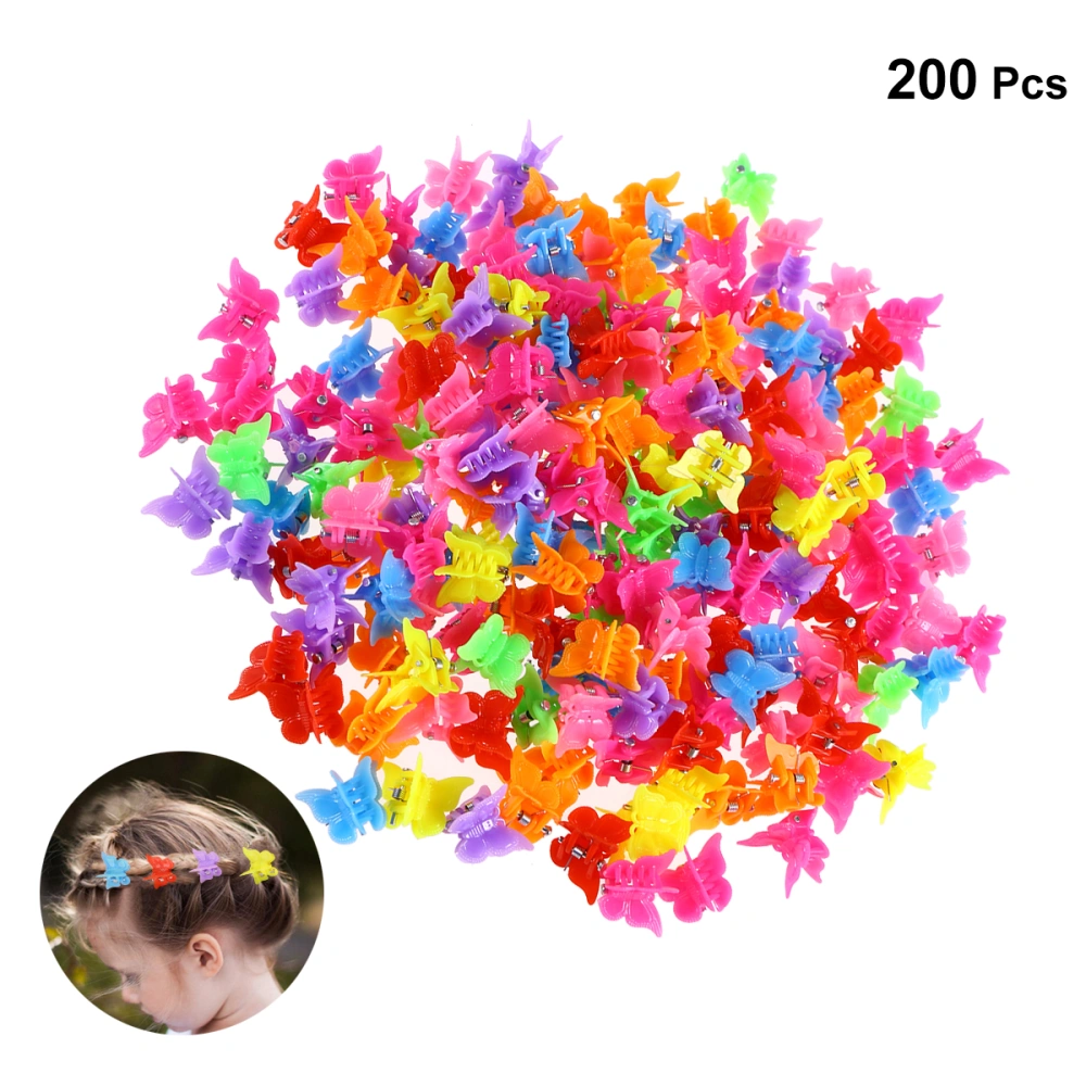 200 Pieces Hair Clips Claw Barrettes Mixed Color Mini Jaw Clip Hairpin Hair Accessories for Women and Girls