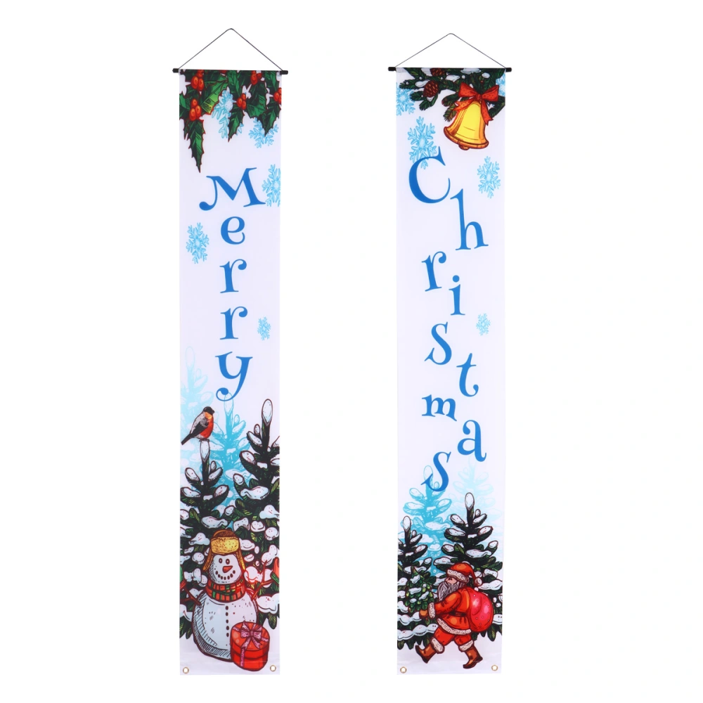 1 Pair of Lovely Door Banners Venue Decoration Props Door Flags Porch Banners