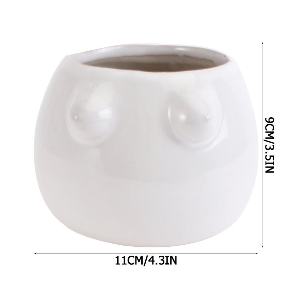 1pc Ceramic Vase Lovely Indoor Vase Creative Mini Flowerpot Home Flower Pot