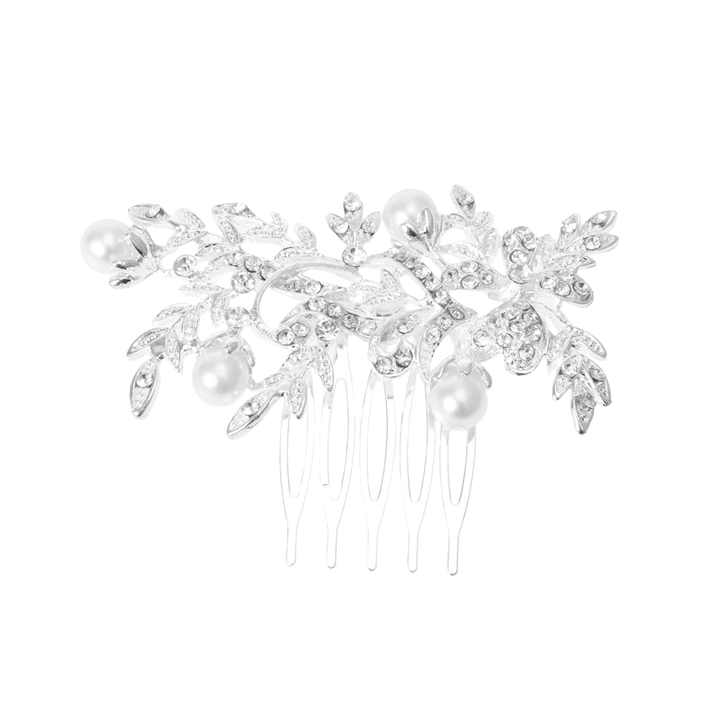 Bridal Wedding Sunflower Style Rhinestone Decorated Hair Comb / Hairpin / Headwear / Hair Accessories (Silver)