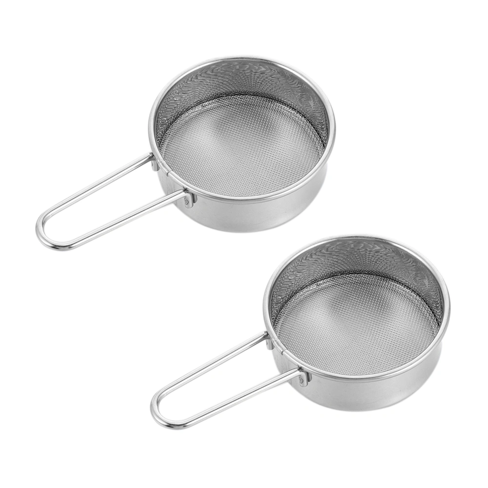 2pcs Kitchen Sifting Tools Baking Sifting Tools Flour Sieves Flour Strainer