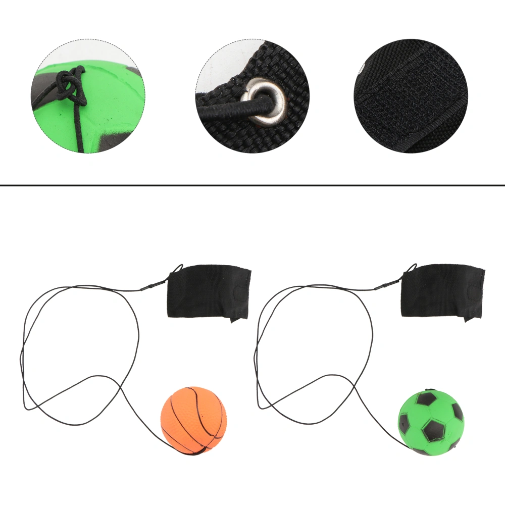 4pcs/2 Sets Fluorescent Elastic Ball Playing Stress Relieving Balls Playing