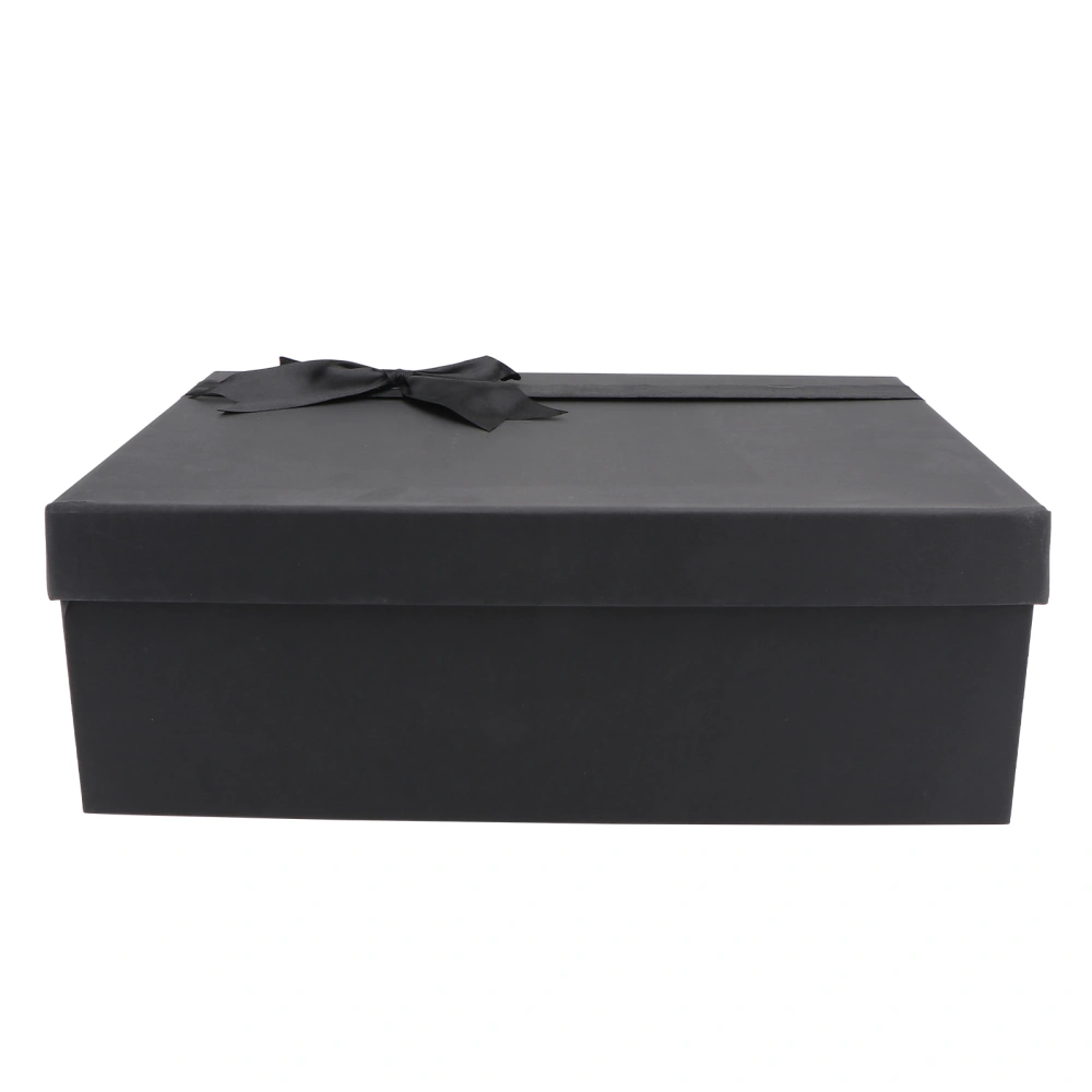 1Pc Wrapping Box Exquisite Gift Packing Case Gifts Paper Container (Black)