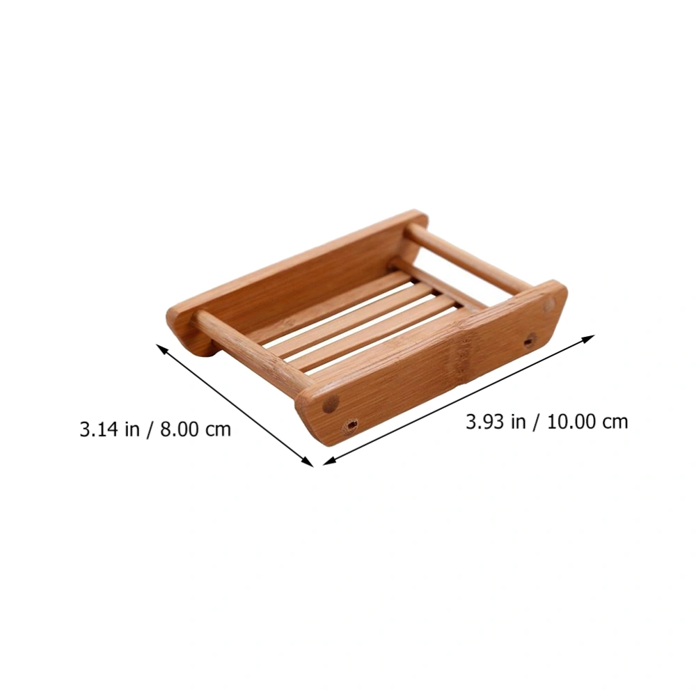 2Pcs Simple Wooden Soap Box Creative Soap Holder Bathroom Supply Random Style