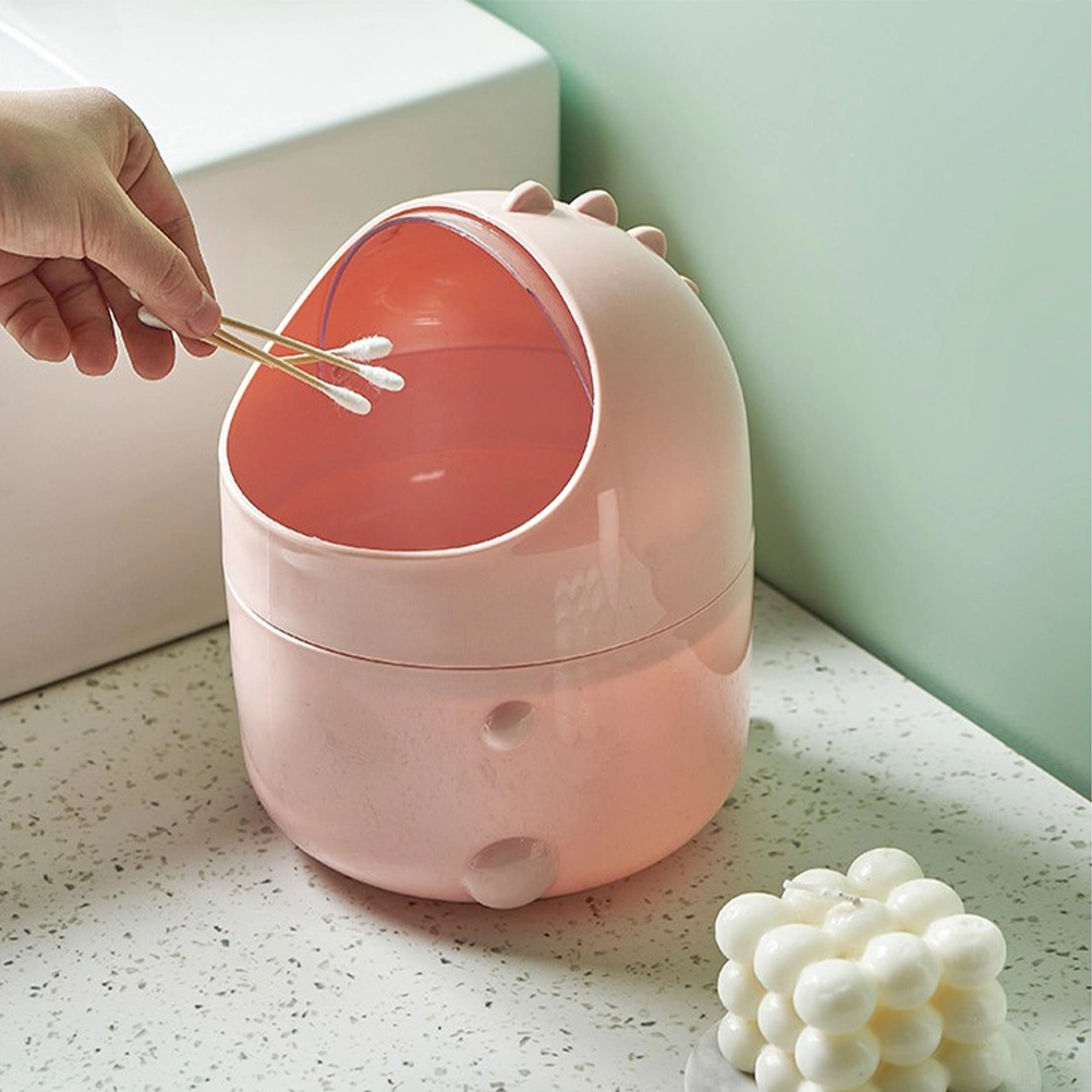 Cartoon Mini Trash Bin Office Mini Wastebasket Desktop Garbage Storage Can