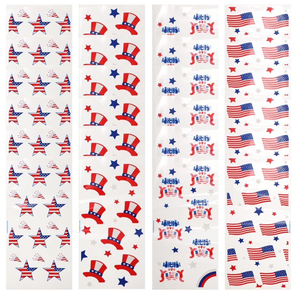 1 set Independence Day Candy Wrapping Bags Cookies Storage Bag Party Favor Bag