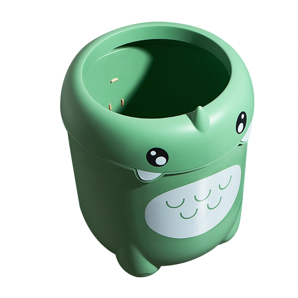 Kids Room Trash Bin Plastic Cartoon Rubbish Bin Creative Lidless Rubbish Bin