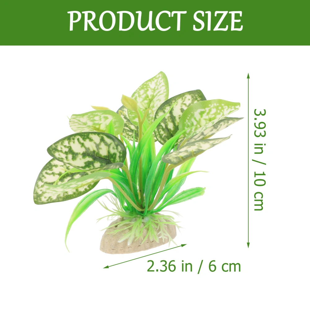 4Pcs Aquarium Plants Artificial Aquatic Plants Fake Water Grass Ornaments Fish Tank Decorations