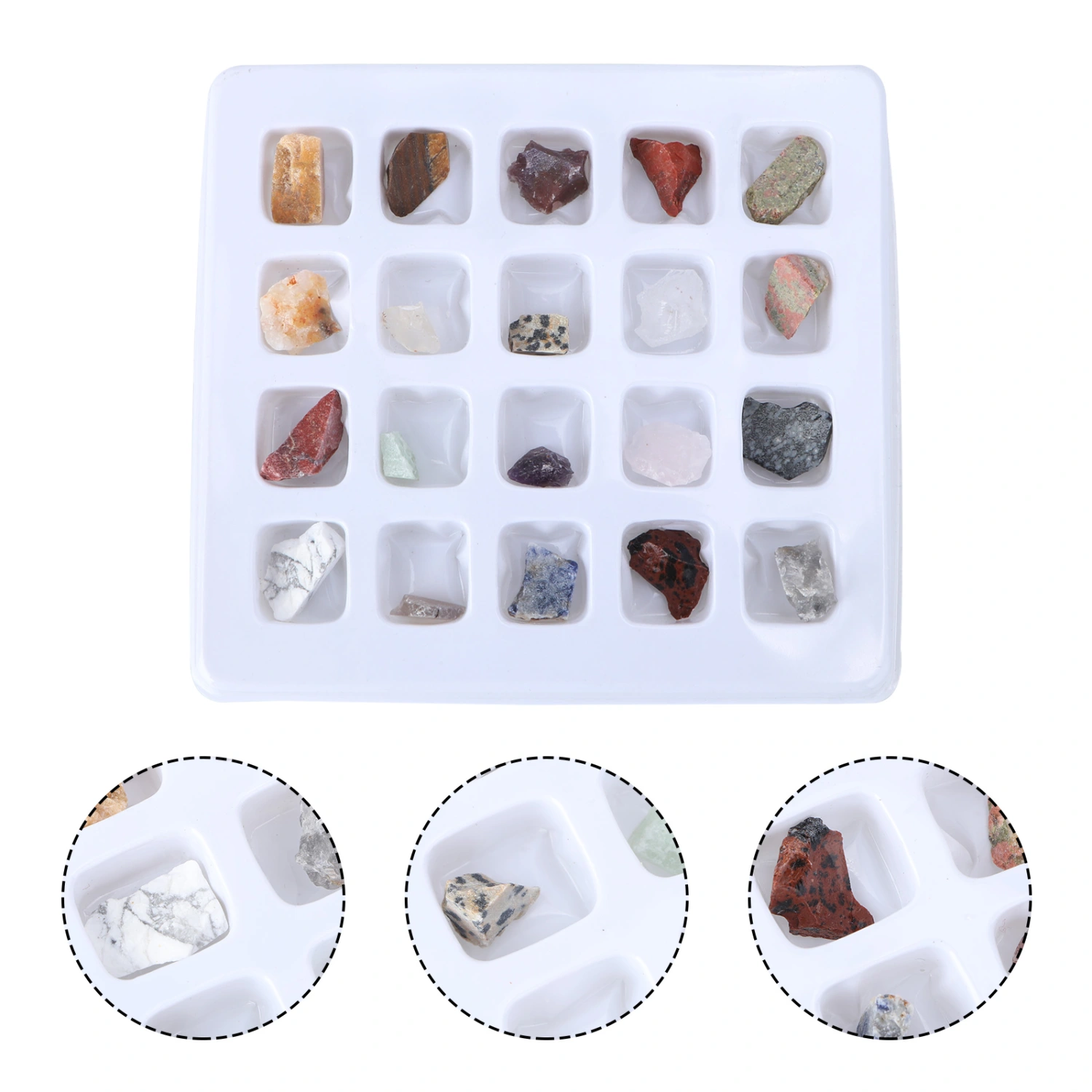 1 Box of Rough Stone Specimens Geology Science Supply Kit Early Educational Toy