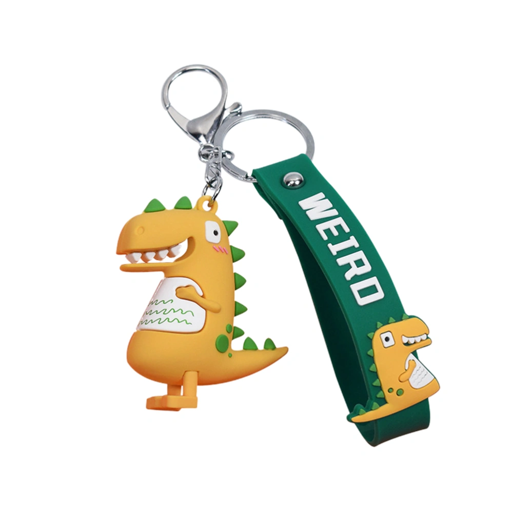 Cartoon Keychain Dinosaur Shaped Hanging Pendant Key Ring Bag Decoration (Mixed Color)