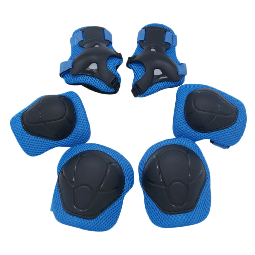 6pcs Skating Defense Supplies Kneecap Elbow Guard Wrist Guard Sports Outdoor Sports Protectors for Kid (Random Color)