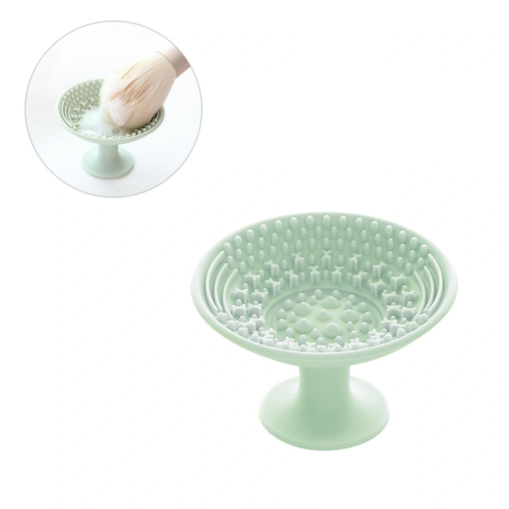 2PCS Silicone Brush Cleaning Plates Suction Type Cleaning Pads Brushes Scrubber Britsle Cleaning Board Green