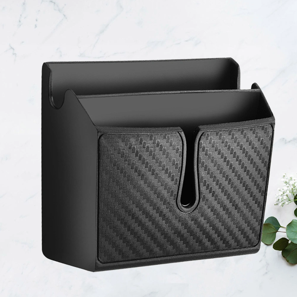 1Pc Car Gap Storage Box Practical Organizer Box Case for Phone Drink Money(Black)