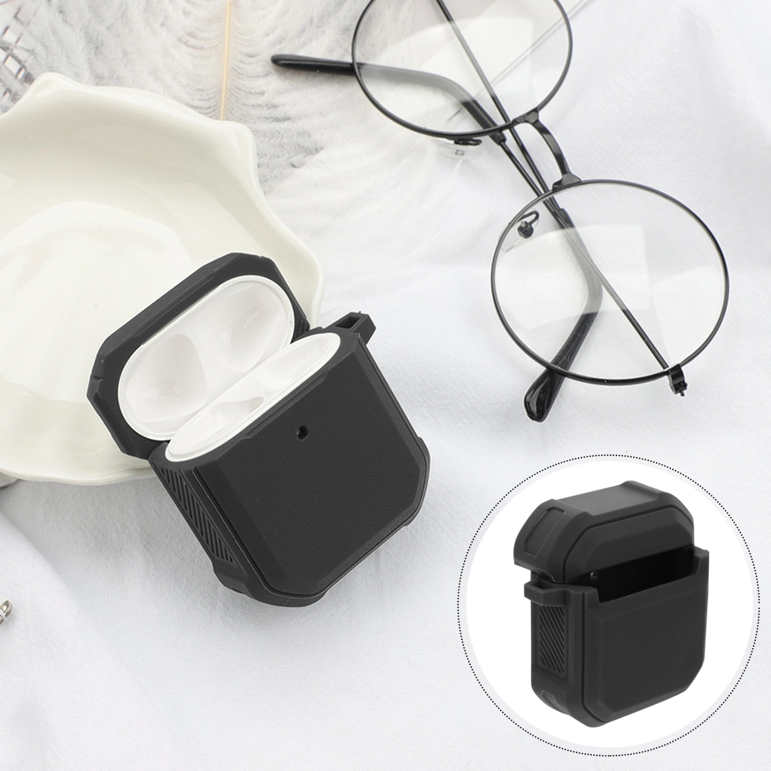 1pc Earphone Protective Cover Earbud Protector Compatible with Airpods1/2