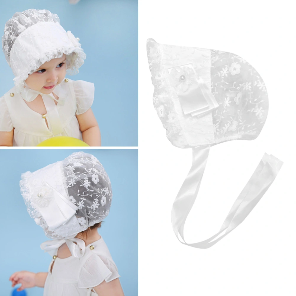 Baby Lace Sun Protection Headwraps Summer Lovely Hat Useful Head Protector for Children (Fit for 6 Months to 1.5 Years Old)