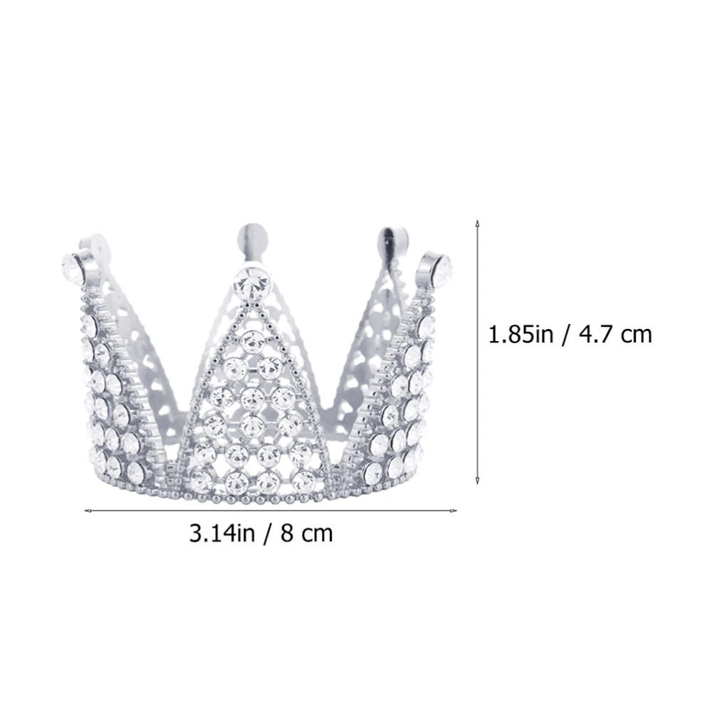 1Pc Bride Crown Headdress Cake Decoration Cake Topper Birthday Party Supply