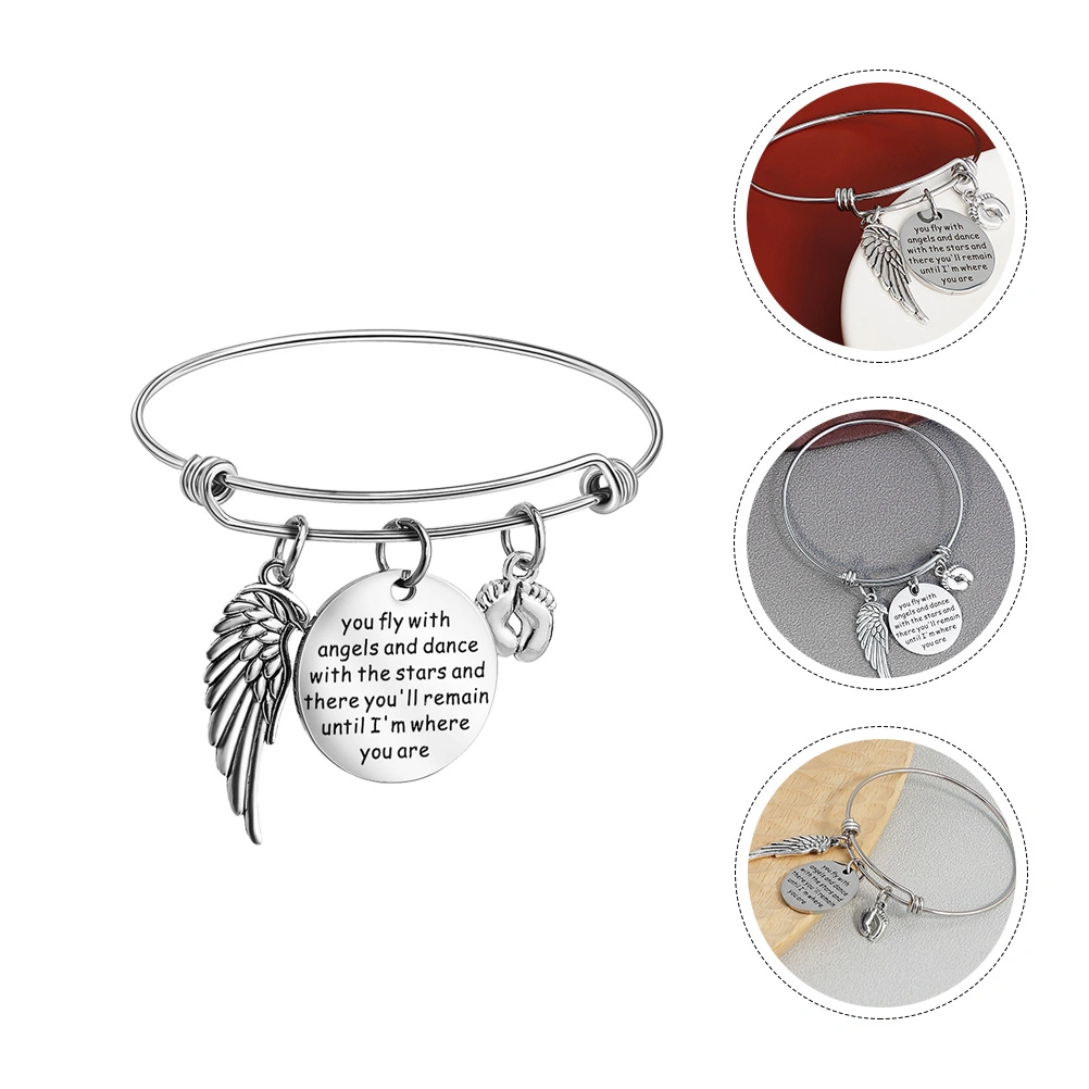 1pc Exquisite Hand Jewelry Stainless Steel Bracelet Lettering Tag Bracelet