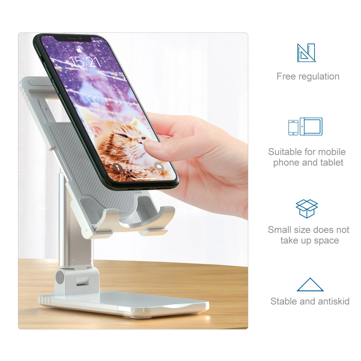 1Pc Portable Phone Holder Foldable Laptop Bracket Stand Retractable Holder Laptop Stand Phone Stand