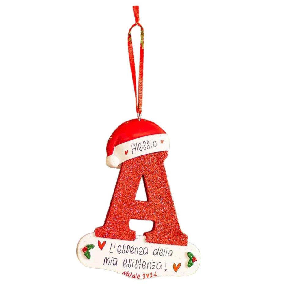 26 English Letters Car Pendant Christmas Tree