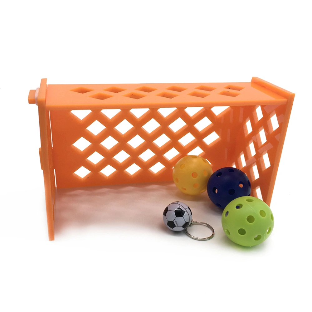 Mini Football Field Parrot Training Toys Soccer Field Parrot Intelligence Training Toys (Random Color)