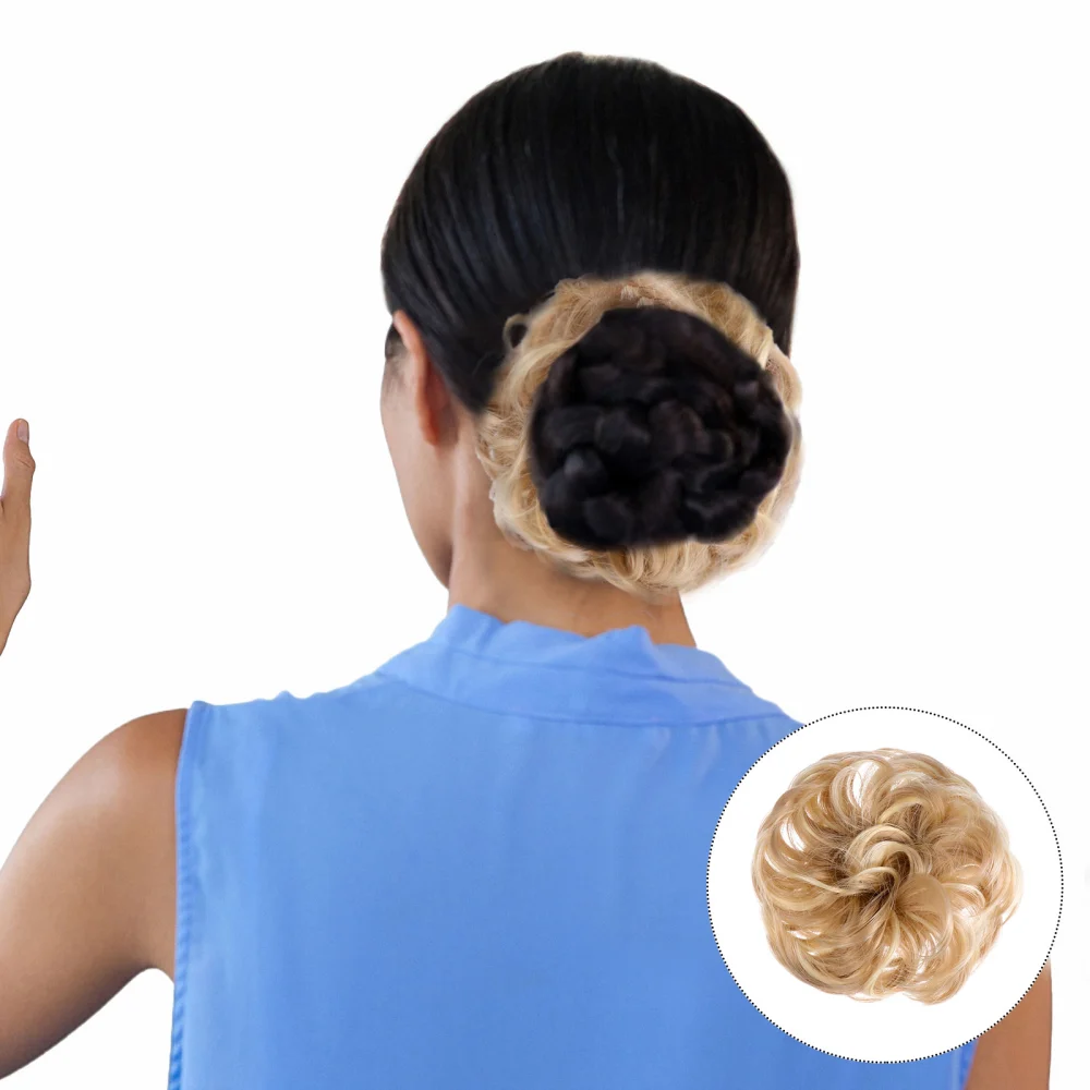 2pcs Hair Bun Extensions Messy Synthetic Chignon Hairpiece Easy Bun Hair Pieces