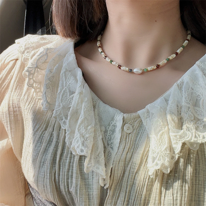 Bohemian Water String Pearl Necklace