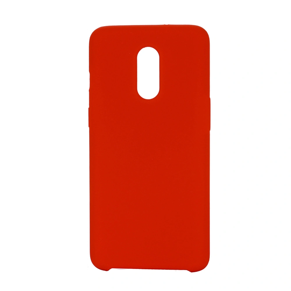 Fashion Liquid Silicone Phone Case Scratch-resistant Shockproof Protective Cover for OnePlus 7 (Red)