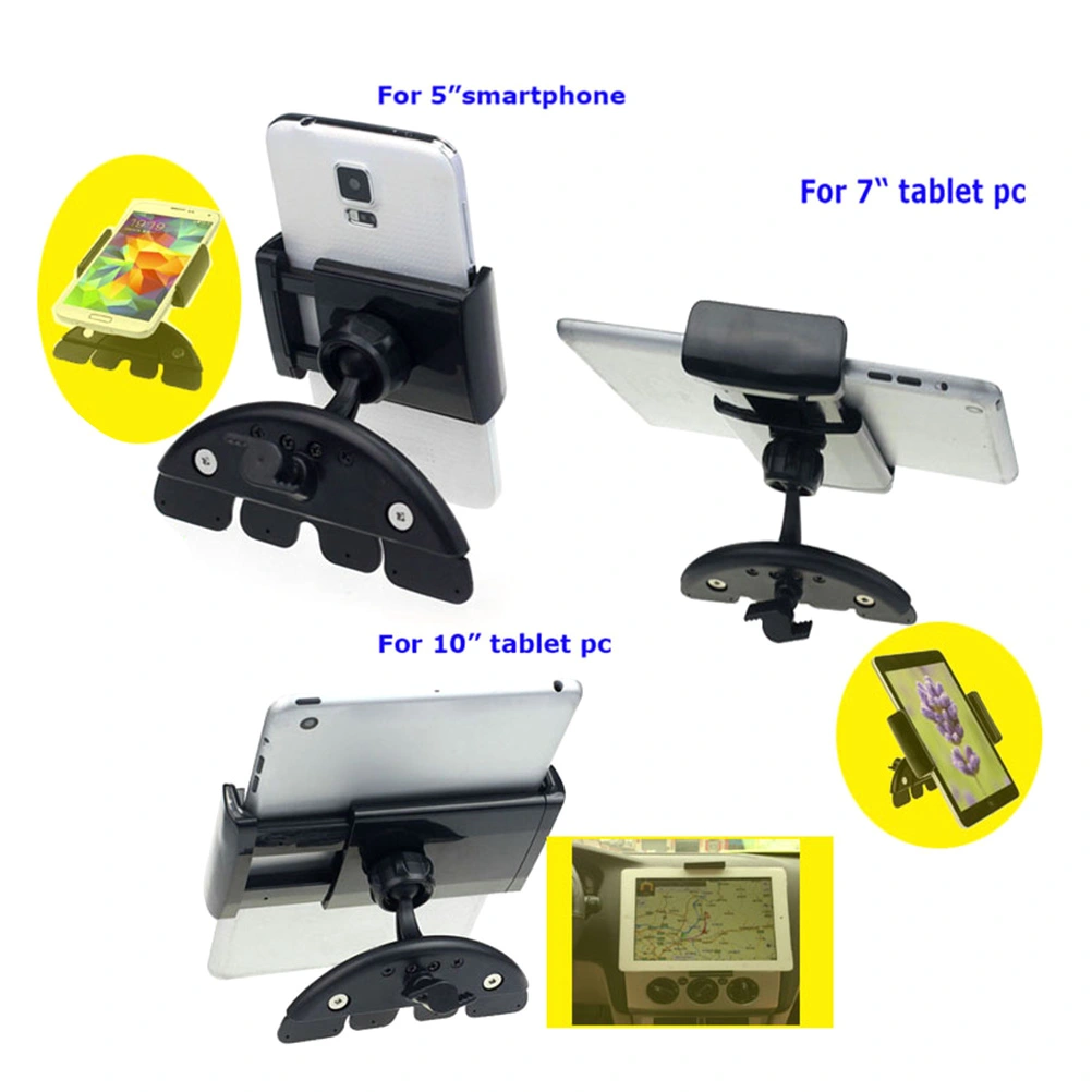 Multifunction Car CD Slot Cellphone Holder Universal Car Mount GPS Navigator Stand (Box Packing)