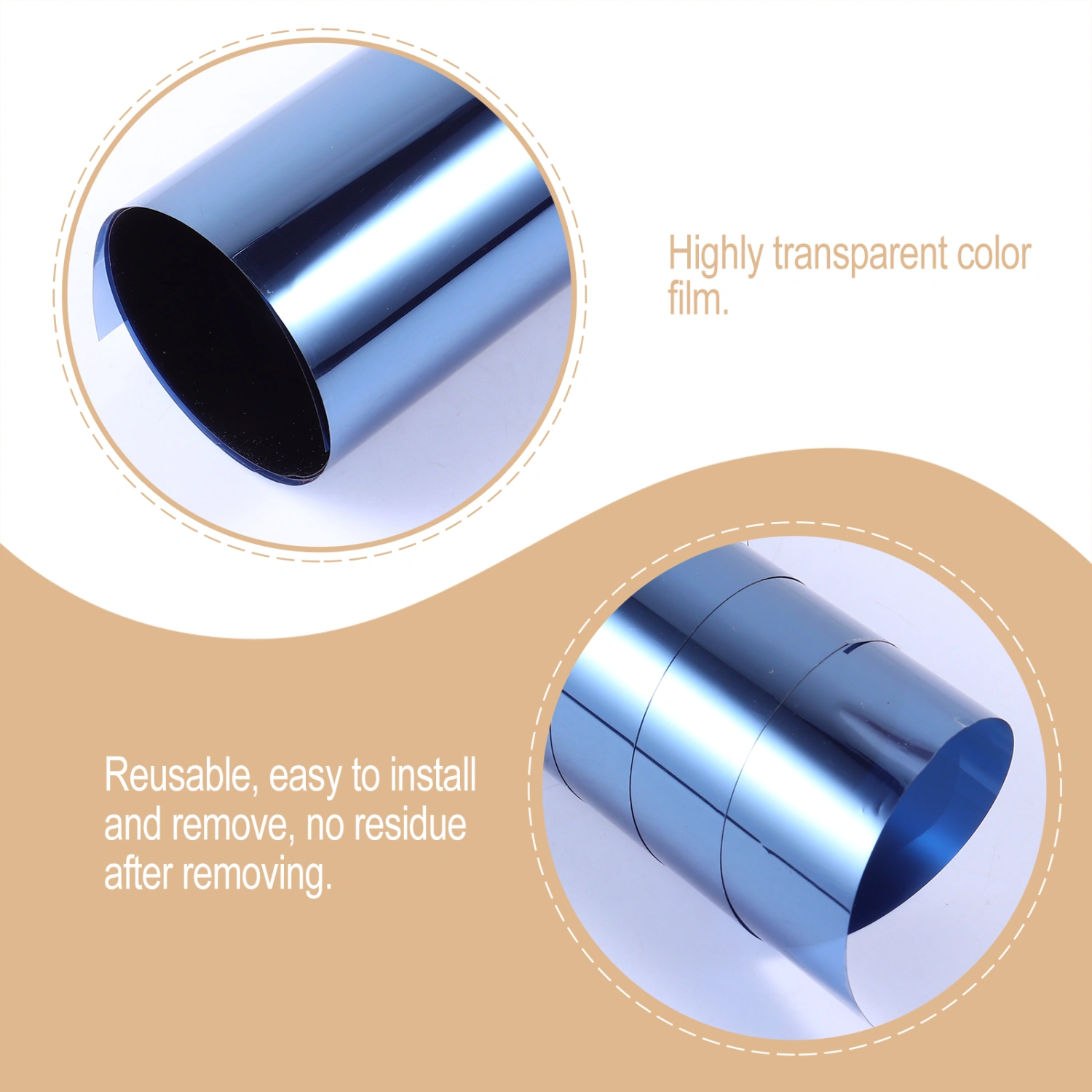 Blackout Window Stickers Anti UV Light Blocking Glass Films Privacy Window Film