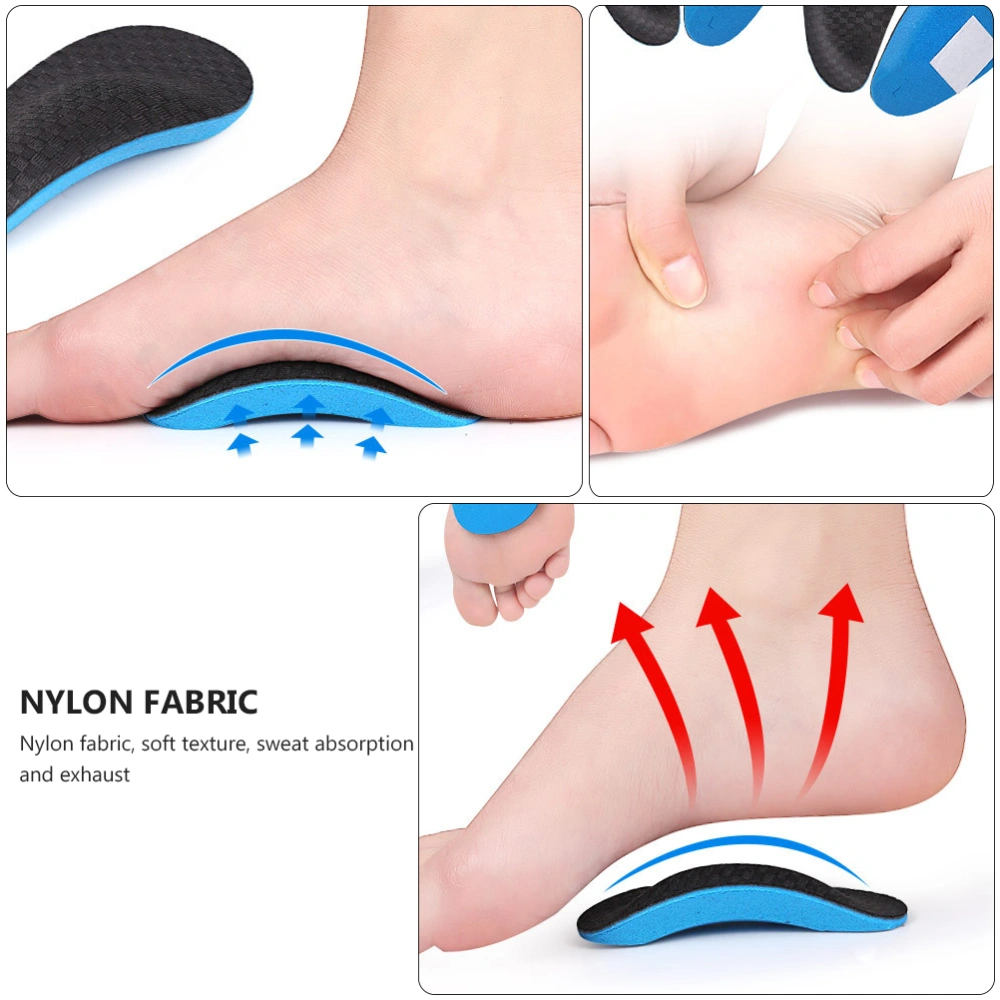 2 Pairs of Half Insoles Foot Arch Support Pad Foot Care Cushion Foot Pad