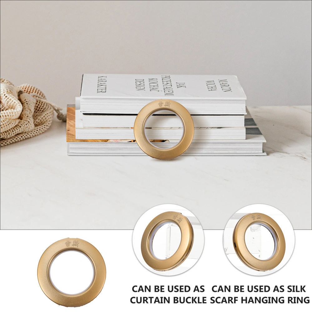 80Pcs Plastic Curtain Grommets Curtain Eyelet Rings Nanoscale Roman Ring