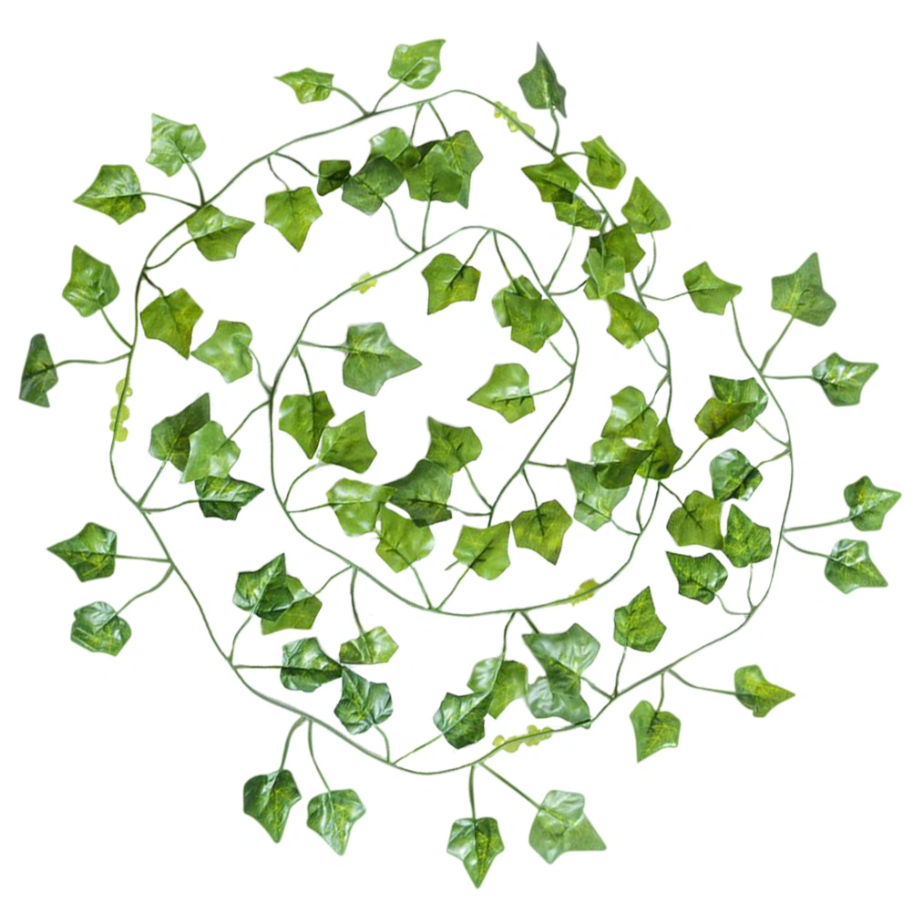 12Pcs Simuated Plant Vines Artificial Vines Imitation Vine Pendants  (Green)