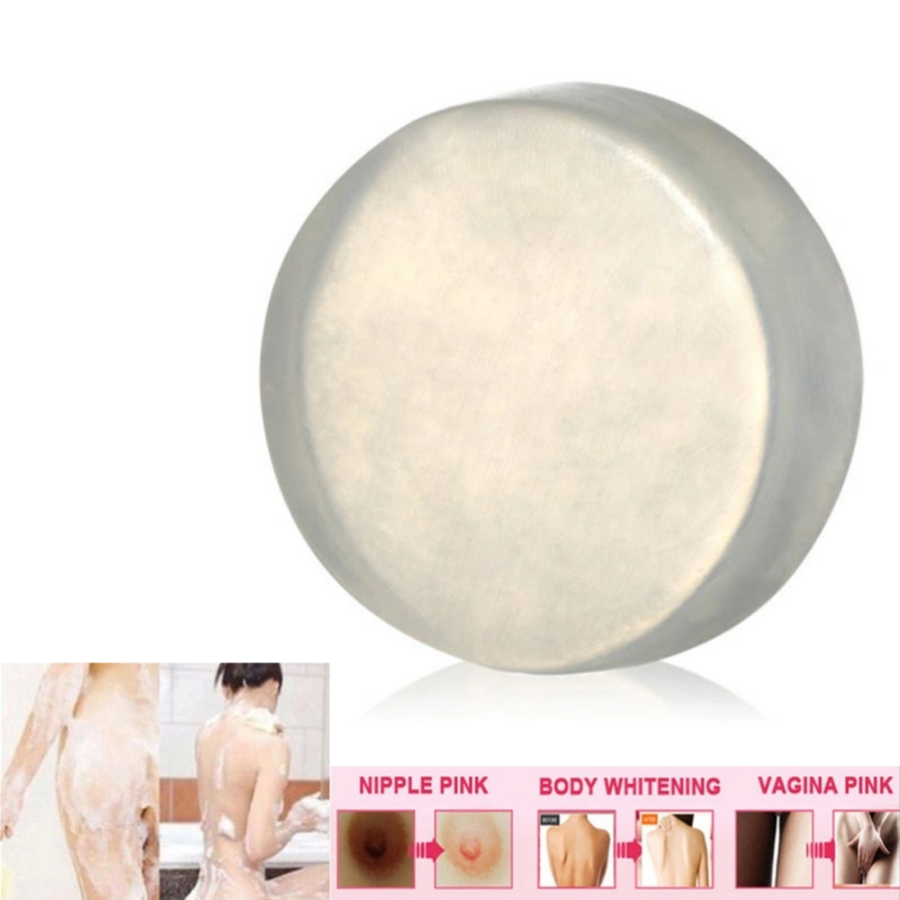 Natural Enzyme Crystal Body Care Soap Skin Lightener Soap for Genitals Whitening Areola Dilute Pink