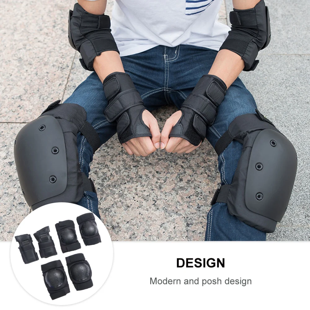 1Set Children Elbow Wrist Knee Pads Children Sports Safety Protective Gear Skateboard Skate Accessories - Size L